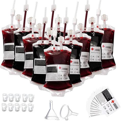 where to get fake blood bags|halloween blood bag.